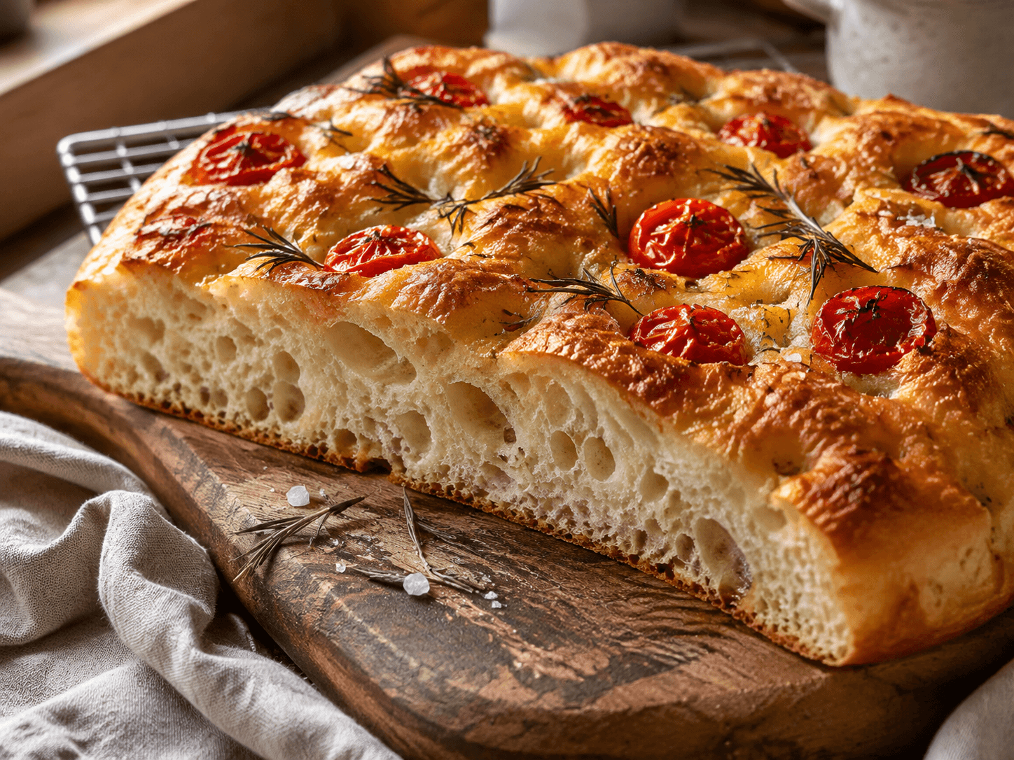 Sourdough focaccia